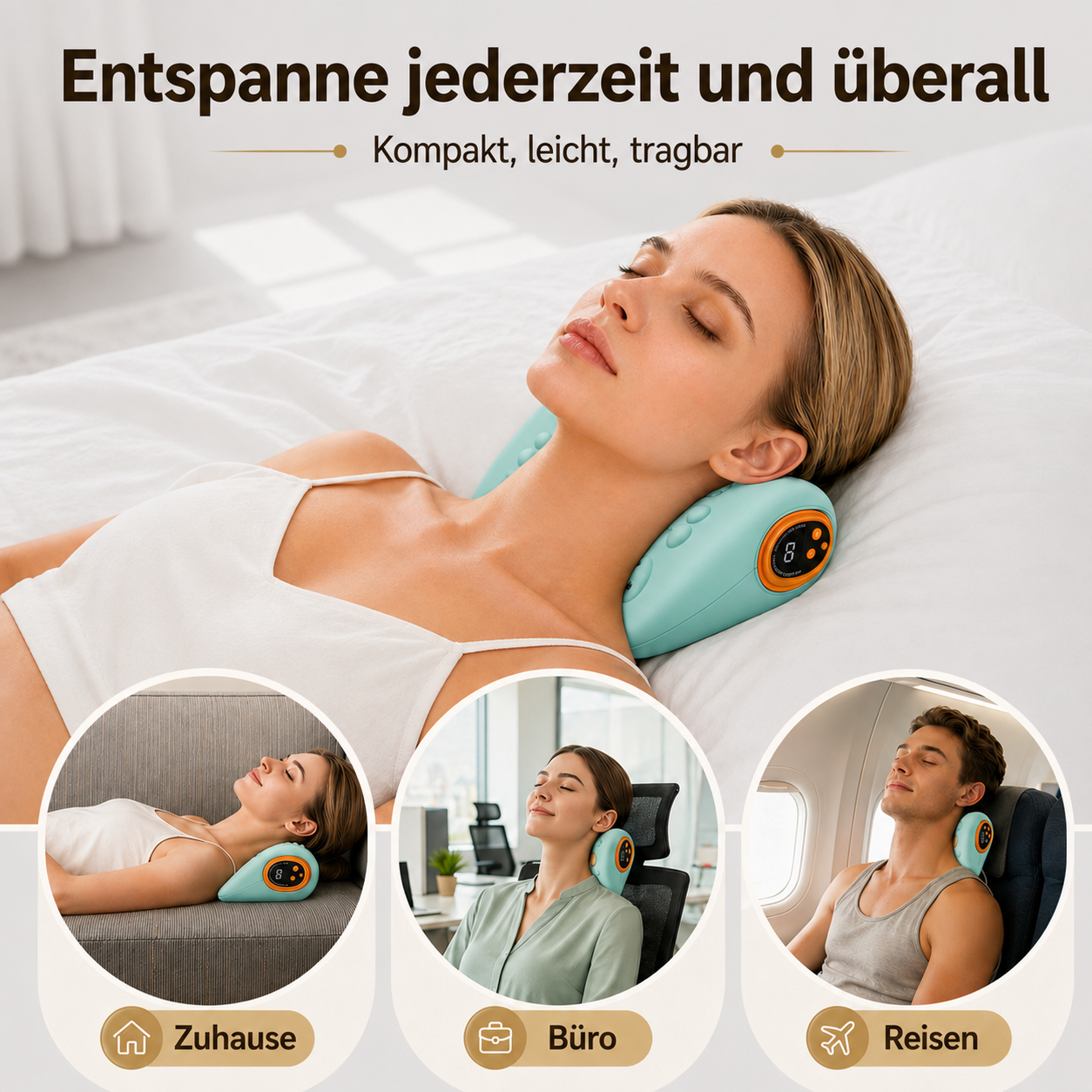 NeckEast Cervical Comfort Traktions-& Massagekissen