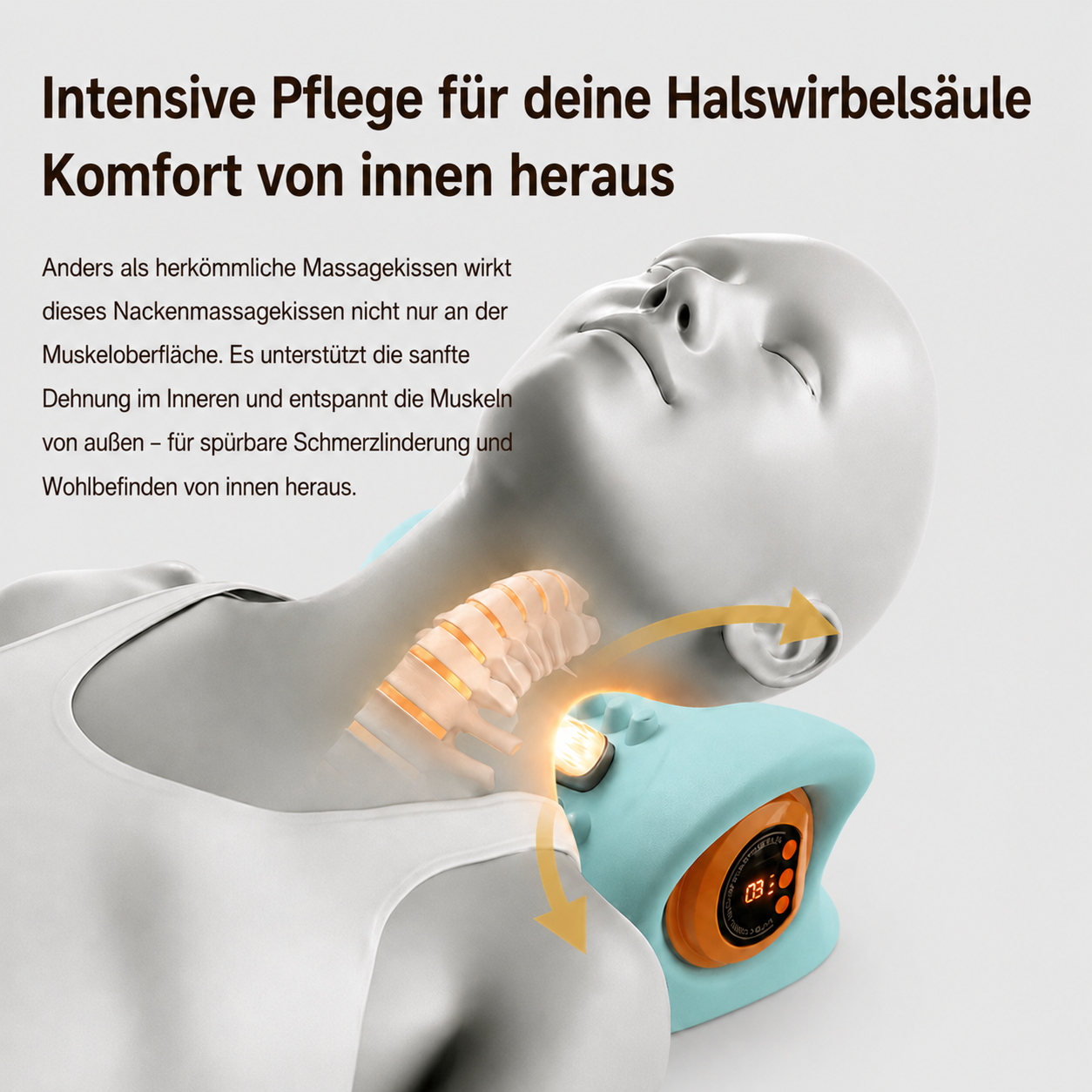 NeckEast Cervical Comfort Traktions-& Massagekissen
